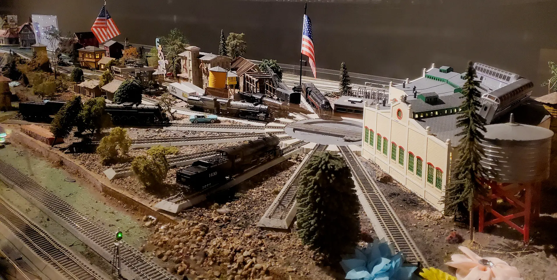 model trains at Union Station